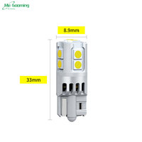 Ampoules LED T10 W5W 10smd 3030 Super Lumineuses de Haute Qualité pour Feux de Parking, Plafonniers de Voiture, Lampes de Lecture, Clignotants Latéraux Auto WY5W Blanc