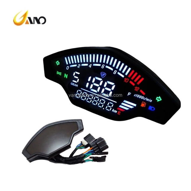 WANOU CPX Motorbike Speedo Meter Digital LCD Display Speedometer for Indonesia