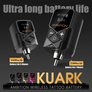 Kit de Máquina de Tatuaje Rotativa Tipo Pen Ambition Hello con Motor Potente sin Núcleo, Recorrido de 3.5mm/4mm y Batería Inalámbrica RCA para Arte Corporal - Product Image 6