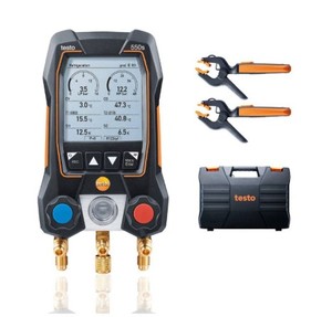 เทสโต้ 550s สมาร์ทดิจิตอลแมนิโฟลด์ IP54 พร้อมแอป Testo Smart สำหรับเครื่องปรับอากาศและปั๊มความร้อน - Product Image 1