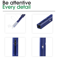 Kit de Limpieza de Fibra Óptica, Lápiz de Limpieza de Conectores LC de 1.25mm con un Solo Clic, Herramienta de Limpieza de Fibra Óptica