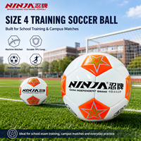 Ballon de football en TPU cousu à la machine, taille 4, avec vessie en fil tressé pour l'entraînement
