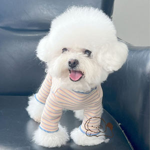 Novo Outono e Inverno Alta Neck Listrado Pet Jumpsuit Confortável gato e Dog Clothing - Product Image 1