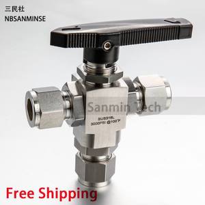 บอลวาล์วสแตนเลสคิง 3000PSI 1/2 นิ้ว วาล์วอัดแรงดันสูงสำหรับน้ำ อากาศ น้ำมัน - Product Image 2