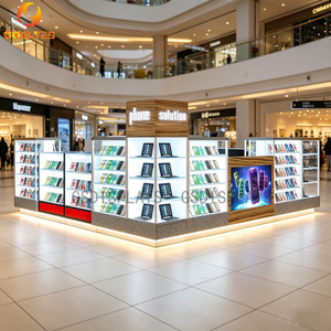 Mostrador <span class=keywords><strong>de</strong></span> Diseño Interior Moderno y Elegante con Iluminación LED <span class=keywords><strong>para</strong></span> Tienda <span class=keywords><strong>de</strong></span> Teléfonos Móviles, Kiosco Resistente <span class=keywords><strong>para</strong></span> Centros Comerciales - Product Image 2