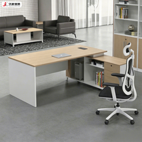 Escritorio Ejecutivo en Forma de L JIUSHUN, Estación de Trabajo, Muebles de Oficina, Mesa de Gerencia, Escritorio Administrativo con Almacenamiento