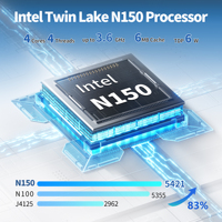 Carte mère NAS CWWK M6 avec processeur N150, LAN 10GbE RJ45, 6 baies Mini ITX, carte mère PC DDR5, 3 x emplacements NVMe, USB-C, carte serveur