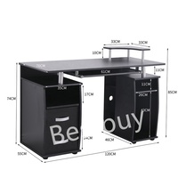 Bureau d'ordinateur Bureau d'étude Bureau d'ordinateur PC Table d'ordinateur portable, bureau d'étude de poste de travail pour bureau à domicile