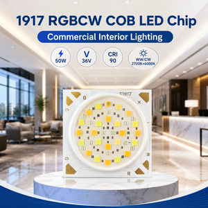 IR 5-en-1 50W RGBCW COB LED Chip 1917 30V 2700K-6000K CRI90 Blanc Tunable 120 pour Projecteur PAR de Scène à Tête Mobile OEM Innovate Rise - Product Image 3