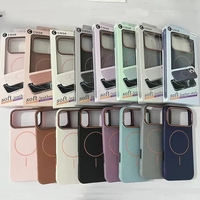 Coque de téléphone magnétique fine en TPU souple à motif litchi pour iPhone 17 16 Pro Max 17 Air 17 Plus, antichoc avec protection de l'objectif en PC