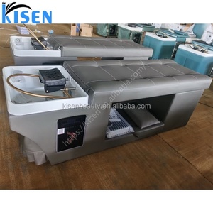 Table de lavage capillaire Kisen personnalisée pour spa aquatique, lit de massage thaïlandais pour salon de coiffure avec système de circulation d'eau - Product Image 3