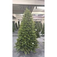 Prix d'usine, arbre de Noël artificiel de 1,5 m, 1,8 m, 2,1 m, tailles mixtes, vente en gros, arbre de Noël vert uni non éclairé