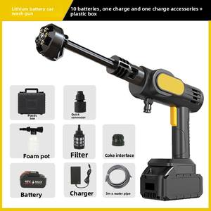 Pistola <span class=keywords><strong>de</strong></span> Agua Eléctrica para <span class=keywords><strong>Lavado</strong></span> <span class=keywords><strong>de</strong></span> Autos, Uso Doméstico, Baterí<span class=keywords><strong>a</strong></span> <span class=keywords><strong>de</strong></span> Litio Inalámbrica, Alta Presión, Material ABS, Amarillo y Negro, Herramienta para Lavar Autos - Product Image 6