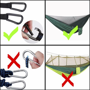 <span class=keywords><strong>Hamac</strong></span> de camping portable et moderne pour l'extérieur avec bâche de protection contre la <span class=keywords><strong>pluie</strong></span>, <span class=keywords><strong>moustiquaire</strong></span> et sangles d'attache pour utilisation en parc - Product Image 5