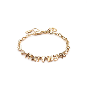 Pulseras Religiosas Bañadas en Oro, Aleación de Zinc, Regalo Religioso - Product Image 2