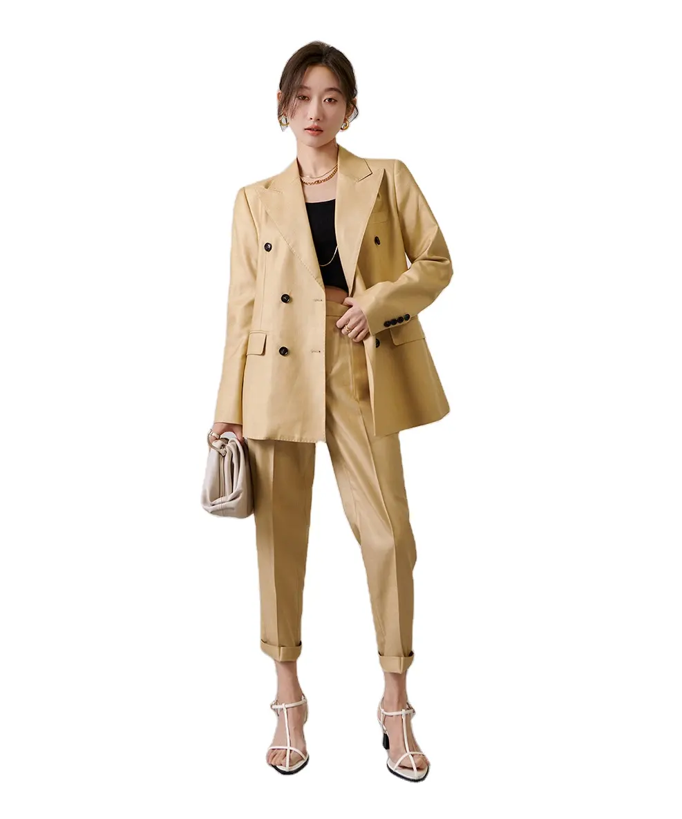 Großhandel Twill Anzug Jacke weiblichen Arbeitsplatz Geschäft formelle Kleidung Temperament Mode zweiteiligen Anzug