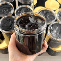 Savon Noir Africain Brut Végétalien Contrôle du Sébum Nettoyant Hydratant Peau Éclatante Savon Corporel Noir Fait Main