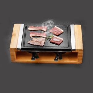 Plaque de cuisson à alcool en pierre naturelle, écologique et durable, pour grillades de steaks, avec dispositif de sécurité flamme et commande tactile - Product Image 5