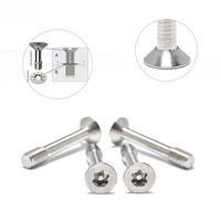 Sekrup Torx Pin Flat Stainless Steel Harga Grosir Murah, Harga Pabrik Sekrup Captive M2.5 M2.6 M2.9 M3 M3.5 M3.9