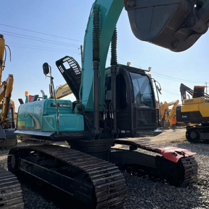 Excavatrice sur chenilles Kobelco Sk200d avec godet de terrassement, équipement de construction lourd d'occasion de 20 tonnes - Product Image 1