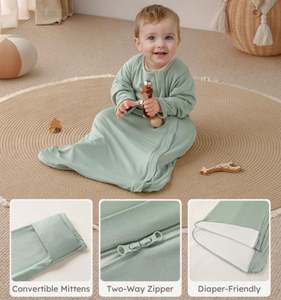 Saco de Dormir de Invierno 100% Algodón para Bebés de 6 a 18 Meses, Mantas Usables para Bebés y Niños Pequeños - Product Image 6