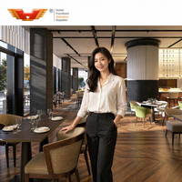 Ensemble de mobilier commercial pour hôtels et restaurants : Table de restauration tout au long de la journée et chaise rembourrée – Solution d'aménagement intérieur pour l'hôtellerie