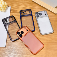 Coque de téléphone en TPU électroplaqué pour iPhone 17 Air 16 15 14 13 Pro Max 12 11, coque de téléphone transparente souple avec protection d'appareil photo