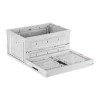 Conteneur pliable en plastique industriel, robuste, empilable, pour la distribution et le stockage en détail