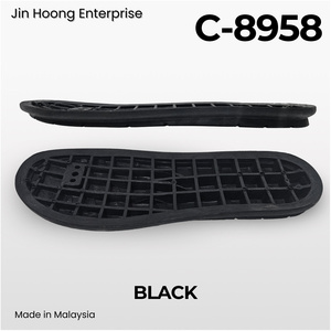 Semelles de chaussures pour hommes en PVC, antidérapantes, résistantes à l'eau, durables, base stable, confort fiable pour les chaussures décontractées - Product Image 5