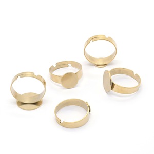Stainless Steel Flat Round <b>Ring</b> Base Tray For <b>Ring</b> Making Unisex Jewelry Findings XYH84 - Product Image 3