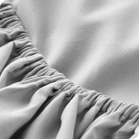 Ensemble de 4 couvertures de draps plats en microfibre 1800TC Ensemble de draps de lit