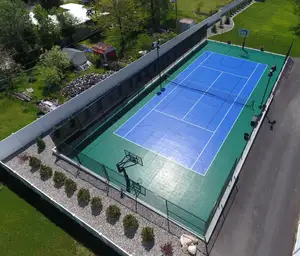 ITF onaylı tenis mahkemesi birbirine pp döşeme fayans açık plastik spor mahkemesi tenis kapak taşınabilir şamandıra zemin mat
