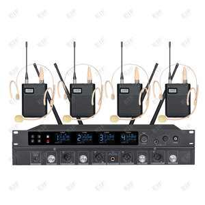 ไมโครโฟนไร้สายระดับมืออาชีพ BD-66 4 ช่องสัญญาณ XLR รับประกัน 1 ปี พร้อมระบบตัดเสียงรบกวน สำหรับคาราโอเกะ การแสดง และการใช้งานในโบสถ์ - Product Image 4