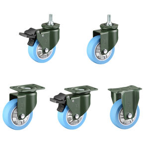 2023 New China Hersteller 2.5 3 4 5 Zoll Vorbau Rollen Dreh platte Nachlauf mit Bremse - Product Image 1