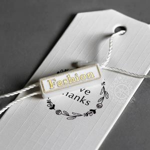 Corde d'étiquette personnalisée Prix du produit en polyester Corde personnalisée Corde d'étanchéité en tissu de luxe avec logo en relief Corde d'étiquettes d'étanchéité en plastique - Product Image 3