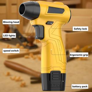 เครื่องเป่าลมไร้สายแบบใช้แบตเตอรี่ สำหรับเป่าใบไม้และฝุ่น รุ่น CTF-12A-2 เครื่องเป่าลมไร้สาย CTF-12A-2 - Product Image 5