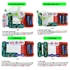 Bloques Electrónicos Encajables, Kit de Circuitos, Juguete STEM, Proyecto de Construcción Interactivo, Unidad de Aprendizaje, Robusto, Descubrimiento de la Física - Product Image 6