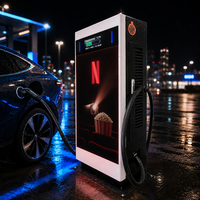 Cargador Inteligente para Vehículos Eléctricos CCS GBT de 160kW con Pantalla LED Grande para Publicidad y Salida Máxima de 1000VDC para Áreas de Servicio en Carreteras WrightCharge