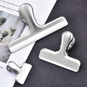 Stainless Steel Food Sealing Clip Rectangle Airtight <b>Kitchen</b> <b>Storage</b> Clamp Large Medium Small Size Available - Product Image 1