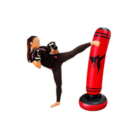 Sac de frappe gonflable sur pied pour adultes, idéal pour la boxe – Meilleure vente