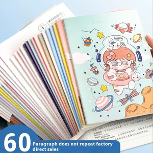 Ad alto valore di colore simpatico cartone animato A5 <span class=keywords><strong>Notebook</strong></span> scuola Soft Record semplice in stile in diari in carta foderata A4 termici per studenti - Product Image 3