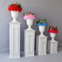 Accessoires de toile de fond de Style européen, Guide de route, colonne carrée en bois, décoration de scène de mariage, 1 pièce