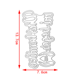 AAGU-Découpage de pochoirs en <span class=keywords><strong>papier</strong></span> gaufré pour scrapbooking, album, pochoir, phrase espagnole - Product Image 3