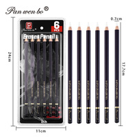 Juego de 6 Borradores de Madera Personalizados, Borrador de Lápiz para Dibujo, Borrador de Marcadores, Profesional para Dibujar