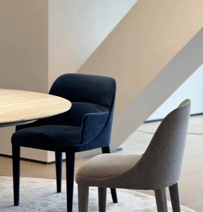 Sillón de Diseño Italiano VL, Silla de Comedor Moderna y Minimalista con Estructura de Madera Maciza para Hotel y Restaurante, Súper Cómoda, Muebles para el Hogar - Product Image 2