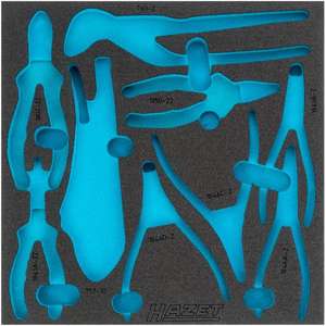 HAZET - 163-424L 2-component soft <b>foam</b> insert for 163-424/9 - EAN 4000896202676 <b>ROLLING</b> WORKSHOPS EMPTY TRAYS - Product Image 1