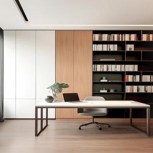 Escritorio con Librero de Piso a Techo Personalizado, Muebles de Estudio y Oficina de Gran Capacidad - Product Image 1