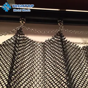 柔性链节金属窗帘装饰链节网，用于不锈钢分隔板