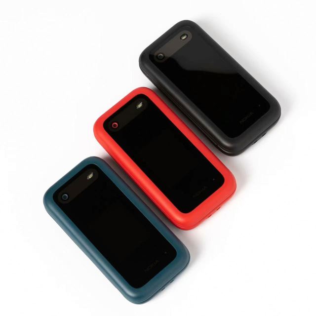 Keypad Phone for NOKIA 2660 (2022 VERSION)second-hand Mobile Phone 2G Dual-sim Wholesale Cheap Price Flip Feature Telephone