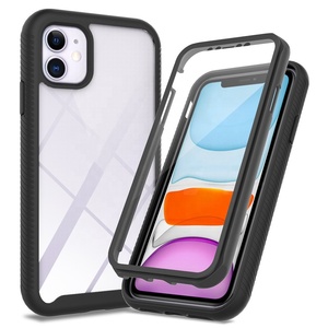 ร่างกายเต็มรูปแบบกรณีที่ทนทาน Built-In Touch <span class=keywords><strong>Sensitive</strong></span> Anti-Scratch ป้องกันหน้าจอ TPU กันชนกรณีสำหรับ IPhone12 Series - Product Image 2